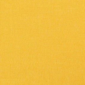 Taburet galben mustar portocaliu 45x29,5x39 cm textil piele eco Galben mustar si portocaliu