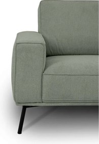 Colțar verde cu tapițerie din chenille (cu colț pe partea dreaptă/în formă de ”L”) Amsterdam – Scandic