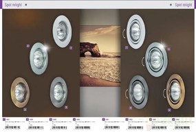Spot incastrabil bronz, diam.8cm, Spot relight 1090 RX
