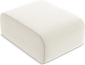 Taburet bej cu tapițerie din catifea Lani – Makamii