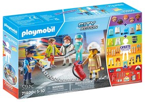 CREEAZA PROPRIA FIGURINA ECHIPA DE SALVARE - PLAYMOBIL MY FIGURES (PM71400)