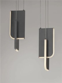 Lustra LED suspendata liniara design decorativ 3000K TOTEM