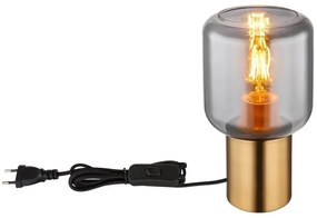 Veioza, lampa de masa design modern Ninjo alama, fumuriu