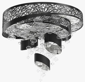 Lustra LED aplicata moderna design LUX, diametru 100cm, GLORY 01-CH