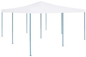 vidaXL Pavilion pliabil, alb, 5 x 5 m
