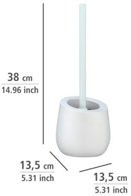 WENKO 23646100 - Perie WC BADI, 13,5 x 38 cm, albă
