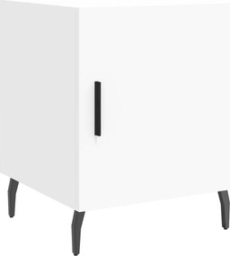 vidaXL Noptieră, alb, 40x40x50 cm, lemn compozit