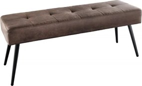 Bancheta tapitata design modern Boutique 100cm, maro