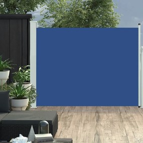 Copertina laterala retractabila terasa, albastru, 140x500 cm Albastru, 140 x 500 cm