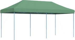 vidaXL Cort de petrecere pliabil Pop-Up, 580x292x315 cm, verde