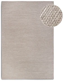 Covor bej țesut manual din amestesc de lână 190x280 cm Pradesh Linen White – Elle Decoration