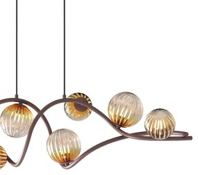 Lustră pe cablu ONLI FRIDA 8xG9/10W/230V cupru