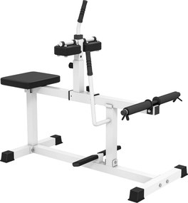 SPORTNOW Aparat pentru Gambe din Șezut Reglabil, Alb | Aosom Romania