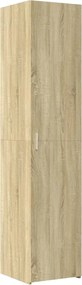 vidaXL Dulap înalt, stejar sonoma, 40x42,5x185 cm, lemn prelucrat