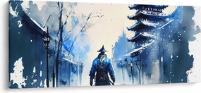 Tablou - Samurai, aquarel (120x50 cm)