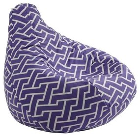Fotoliu puf copii, Nirvana Light Pufrelax, Material Textil - Zippity Purple