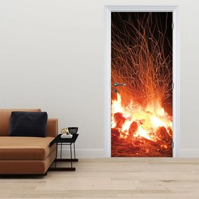 Fototapet pentru ușă - Foc (95x205cm)