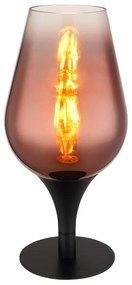 Veioza/Lampa de masa design modern LAVUS negru/cupru