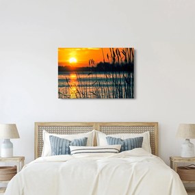 Tablou - Apus de soare la lac (90x60 cm)