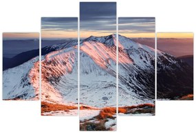 Tablou - Panoramă montană de iarnă II. (150x105 cm)
