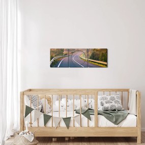 Tablou - Călătoria la răsăritul soarelui (cu ceas) (90x30 cm)