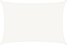 vidaXL Pânză parasolar, alb, 5 x 6 m, HDPE, 160 g/m²