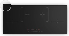 Klarstein Plită cu inducție Velaire, elegantă, minimalistă, puternică, 4 zone de gătit, 7000 W, 90 cm