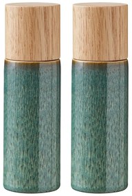 Set de râșnițe de sare și piper verde 2 buc. din ceramică Gastro Green – Bitz