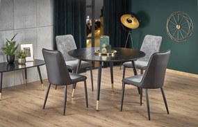 Masa Embos neagra - d120xh75 cm