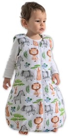 Sac de dormit cu picioare pentru copii 18-36 luni Kidizi Safari 1 tog, mansete transformabile in soseta