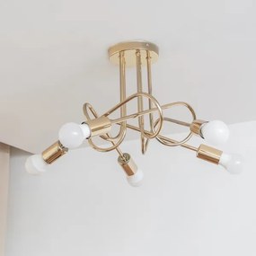 Lustră aplicată OXFORD 5xE27/15W/230V aurie