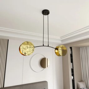 Lustră pe cablu MOTIF 2xE27/15W/230V auriu