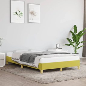 346809 vidaXL Cadru de pat, verde, 120 x 200 cm, material textil