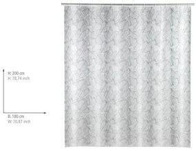 Perdea de duș Wenko Samoa, gri deschis