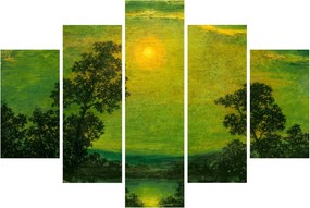 Tablou - Imitator of Ralph Albert Blakelock, Moonlight, reproducere (150x105 cm)