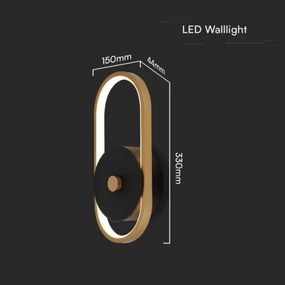 Aplică LED de exterior LED/15W/230V IP54 4000K alamă