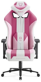 Scaun gaming Diablo X-Player 2.0 din material Normal Size Marshmallow Pink