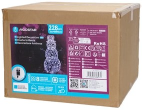 Aigostar-LED Decorațiune de Crăciun de exterior Om de zăpadă LED/3,6W/31/230V 6500K 90cm IP44