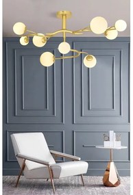 Lustră LED aplicată Brilagi MISTEL 9xG9/3W/230V auriu/alb