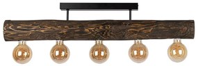 Spot-Light DO6997556 - Lustră aplicată TRABO 5xE27/60W/230V, lemn de pin