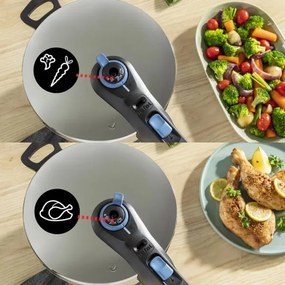 Oală sub presiune Tefal 4 l SECURE TRENDY oțel inoxidabil