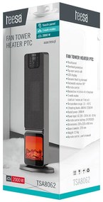 Aeroterma turn imitatie semineu ptc 2000w teesa