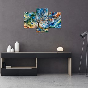 Tablou – Arbore energetic colorat (90x60 cm)