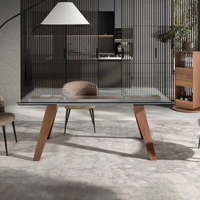 Masa extensibila deosebita design LUX Glass 180-270cm