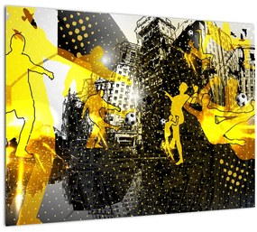 Tablou - Fotbal în marele oraș (70x50 cm)