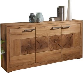 Comodă lemn masiv Rustic Home, 171 × 40 × 85 cm