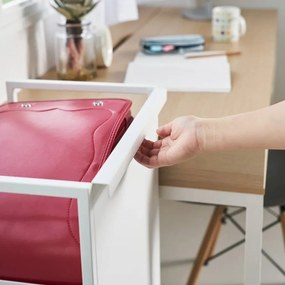 Etajeră pe roți albă din metal 42x84,5x32 cm Tower – YAMAZAKI