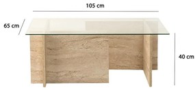 Măsuță de conferință New Escape Travertine