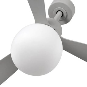 Lustra cu Ventilator si telecomanda AMELIA L BALL LED gri