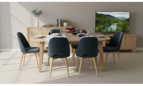 Scaun de sufragerie THEO gri închis